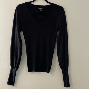 RW&CO black ballon sleeve sweater